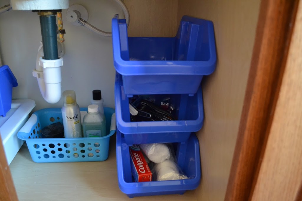 organize under bathroom sink ideas