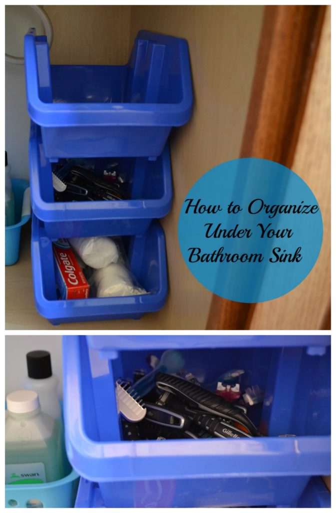 How to organize under your bathroom sink