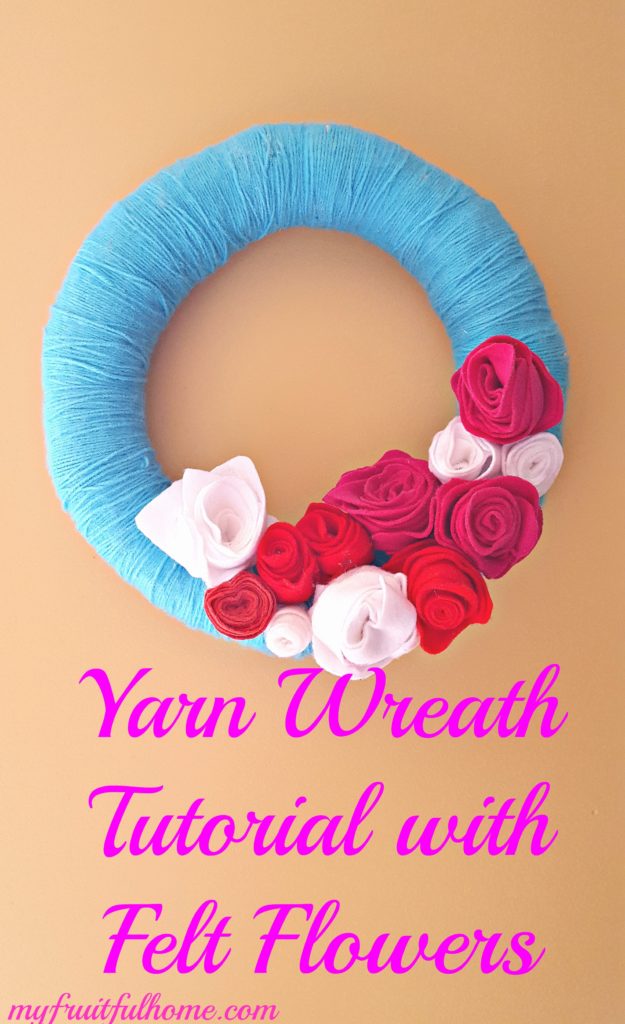 spring yarn wreath