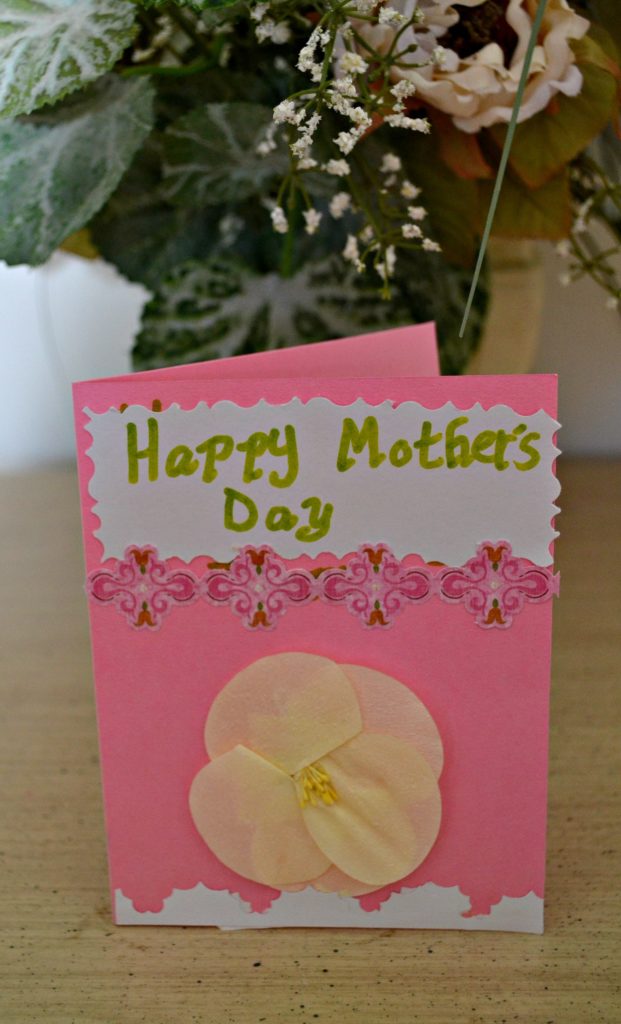 simple homemade mothers day card