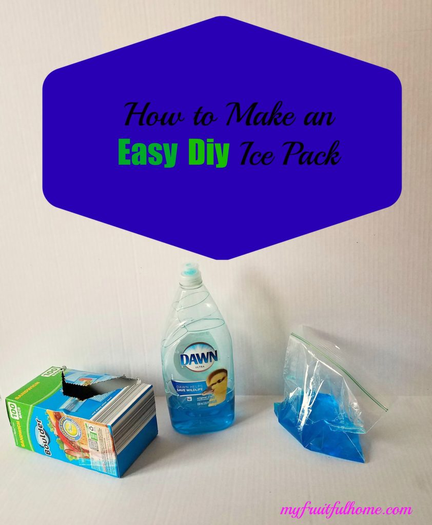 how to make an easy diy ice pack.